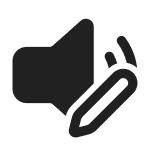 Speaker Edit SVG Icon